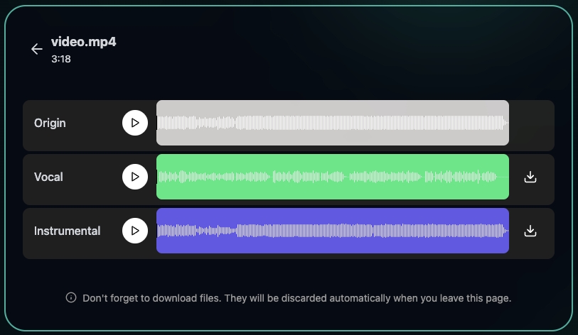 Step 3 Download the Audio