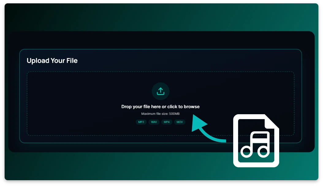 Step 1: Upload Your Audio File
